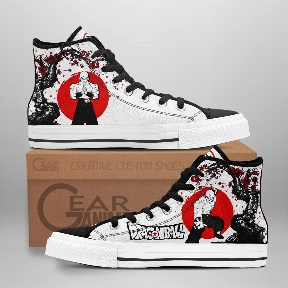 Tenshinhan High Top Shoes Dragon Ball Anime Sneakers Japan Style Grabiiva