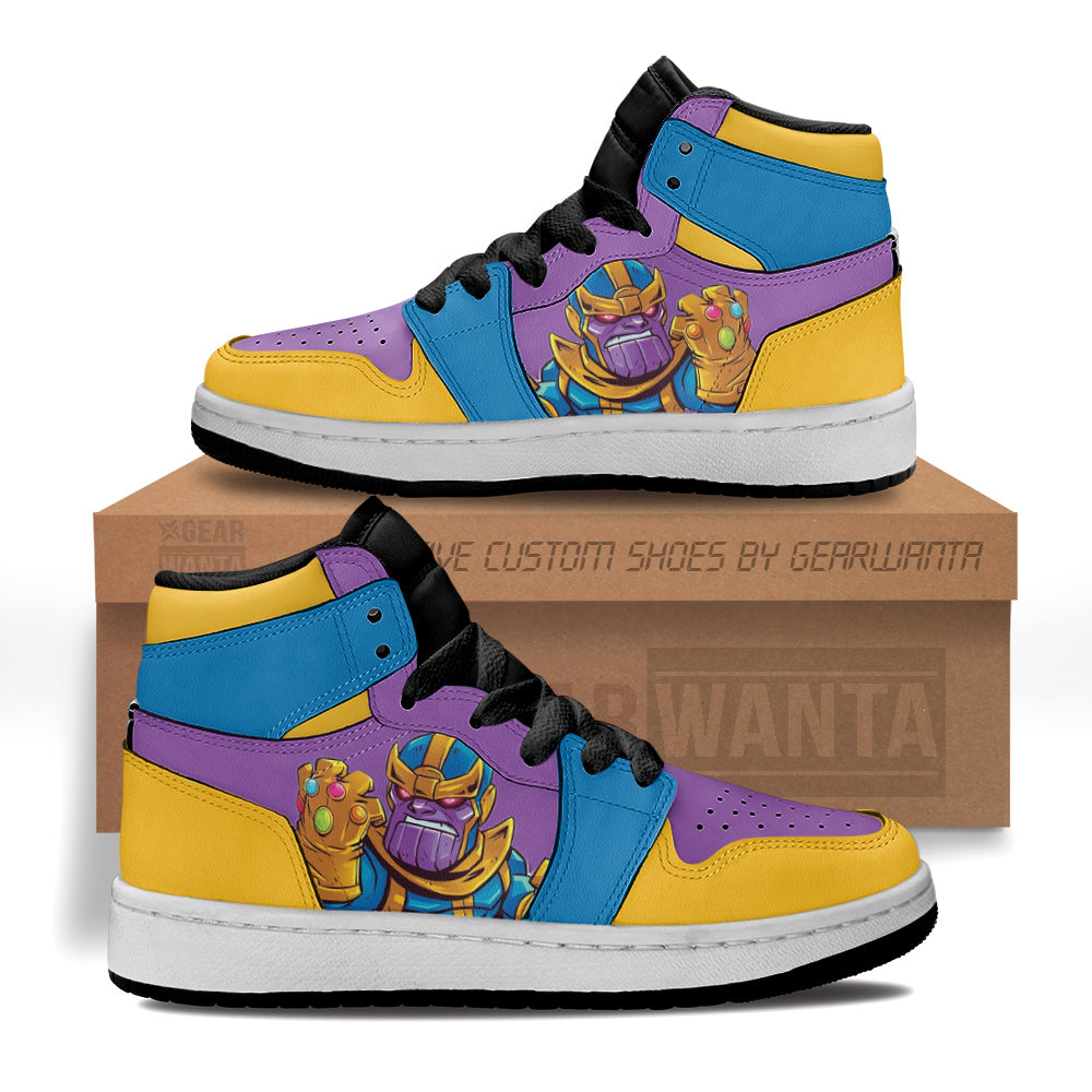 Thanos Superhero Kid J1s Sneakers Custom Grabiiva