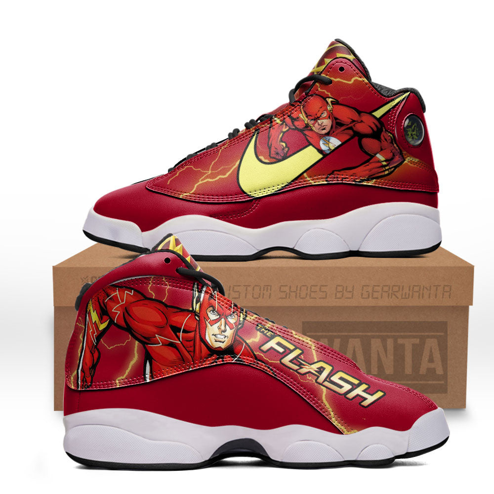 The Flash J13s Sneakers Super Heroes Custom Shoes Grabiiva