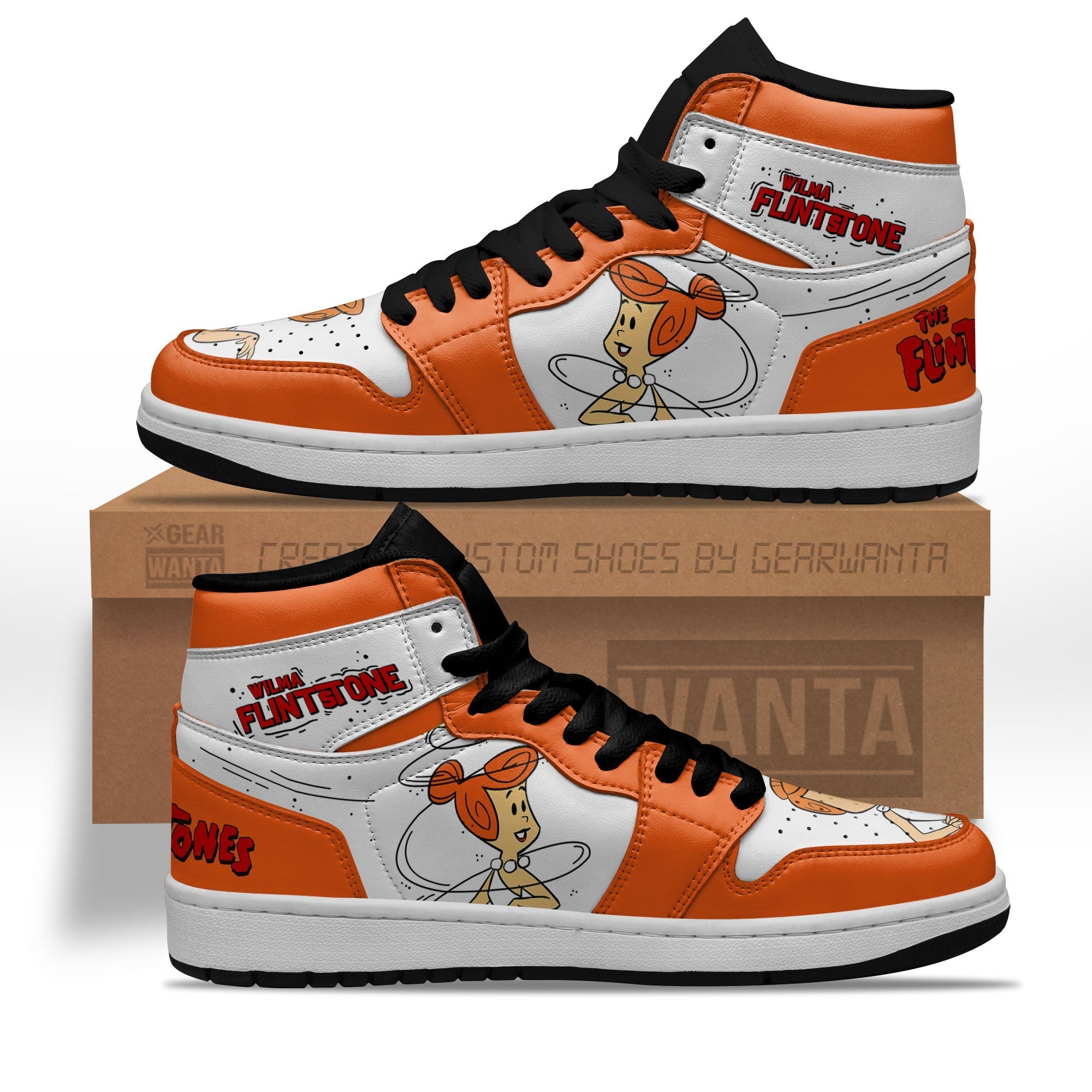 The Flintstones Wilma Flintstones J1s Sneakers  Grabiiva