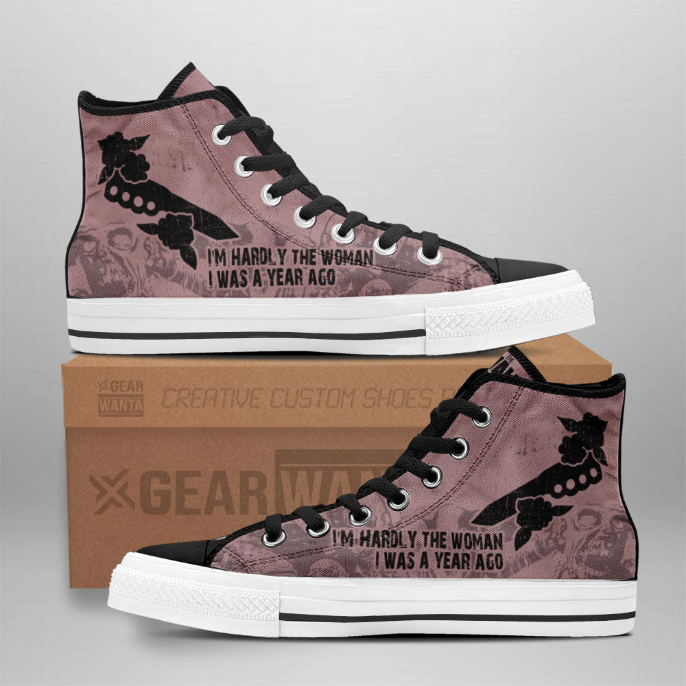 The Walking Dead High Top Shoes Custom For Fans Grabiiva