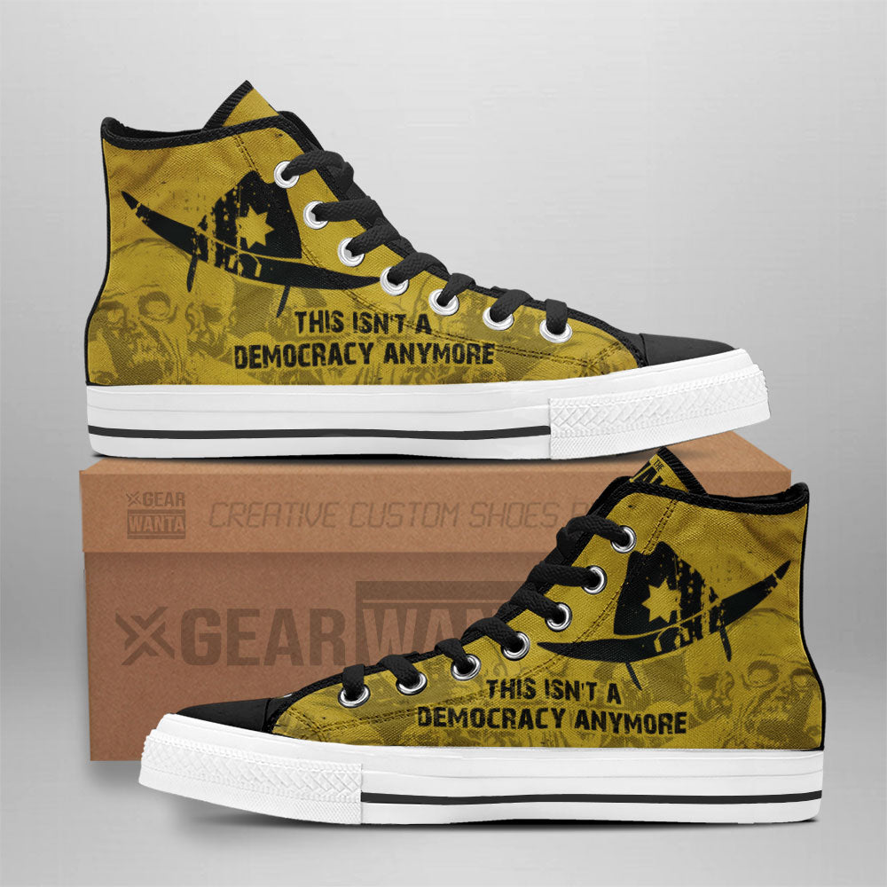 The Walking Dead High Top Shoes Custom For Fans Grabiiva