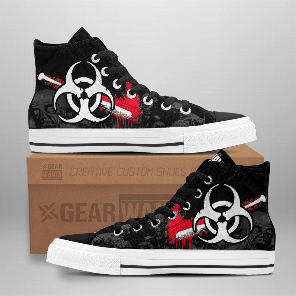 The Walking Dead High Top Shoes Custom For Fans Grabiiva