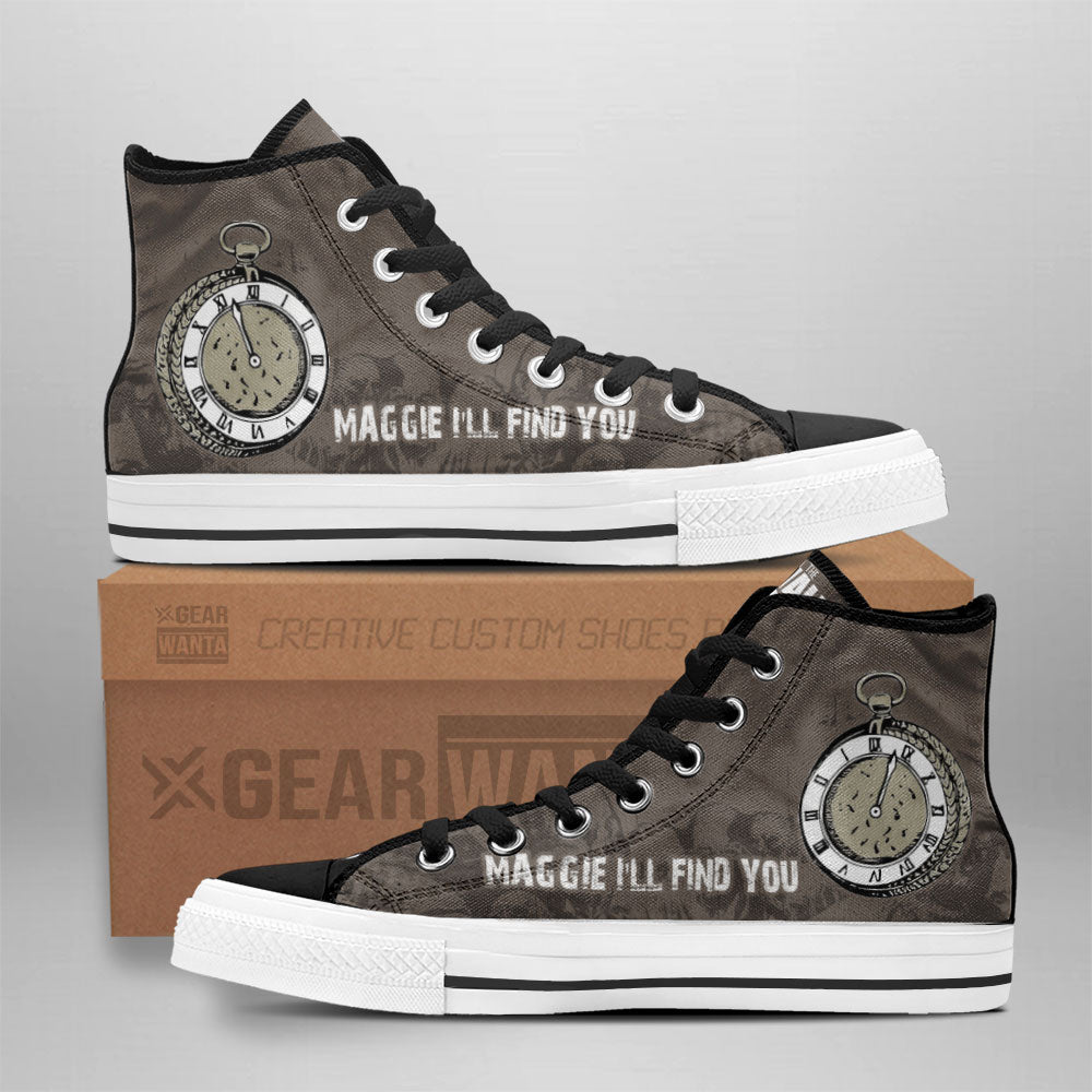 The Walking Dead High Top Shoes Custom For Fans Grabiiva
