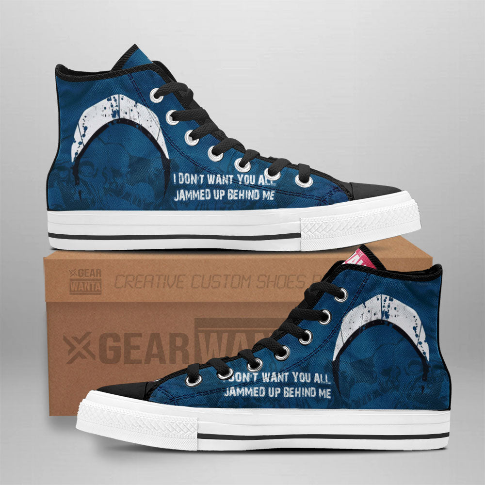 The Walking Dead High Top Shoes Custom For Fans Grabiiva