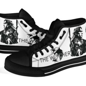 The Witcher Sneakers Movies High Top Shoes Custom Grabiiva