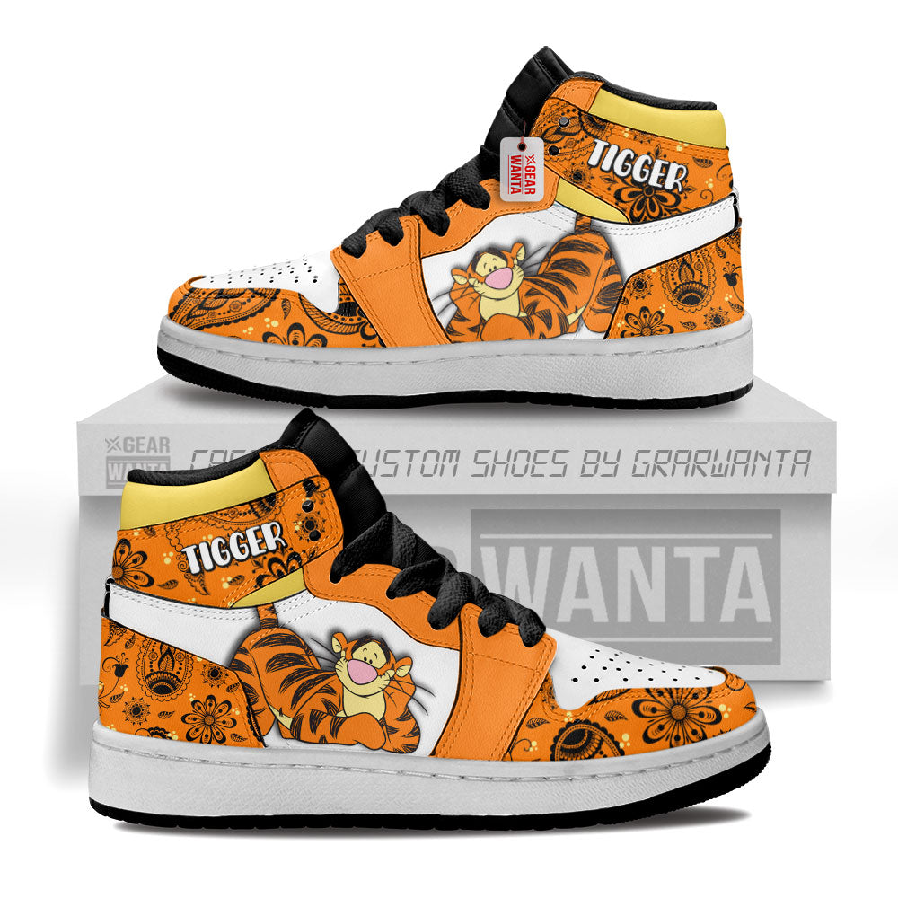 Tigger Kid J1s Sneakers Cartoon Collection Grabiiva