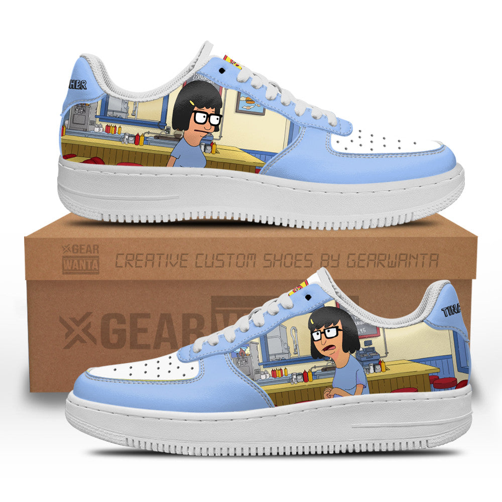 Tina Belcher Bob's Burger Custom Air Sneakers QD12 Grabiiva