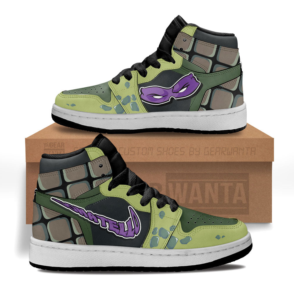 TMNT Donatello Mask Kid J1s Sneakers Teenage Mutant Ninja Turtles Grabiiva