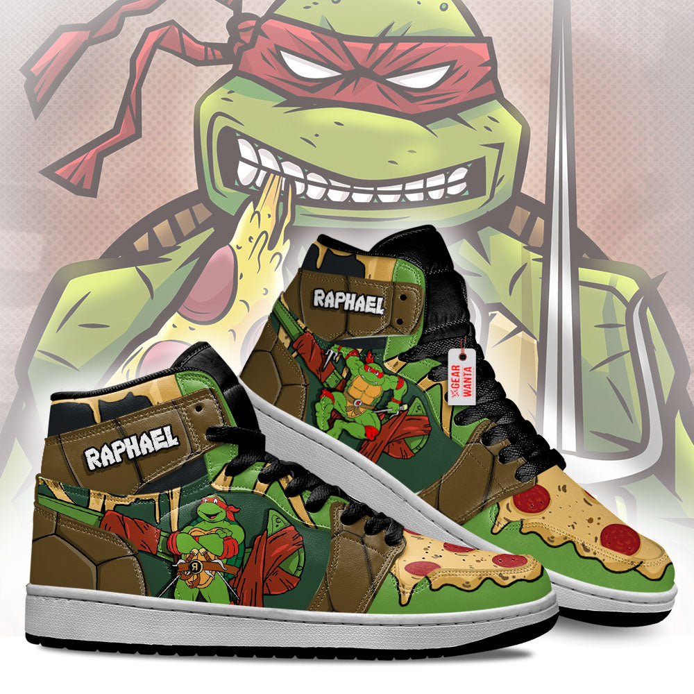 TMNT Raphael J1s Sneakers Teenage Mutant Ninja Turtles TT25  Grabiiva
