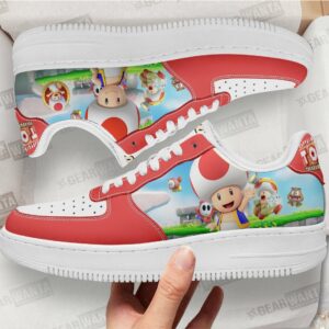 Toad Super Mario Air Sneakers Custom For Gamer Shoes Grabiiva