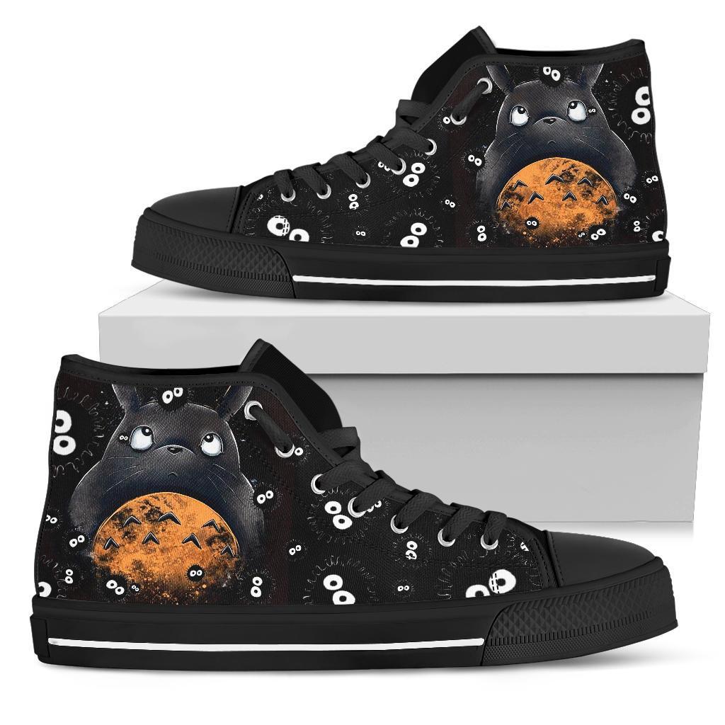 Totoro Sneakers Ghibli Hight Top Shoes Custom Idea Grabiiva