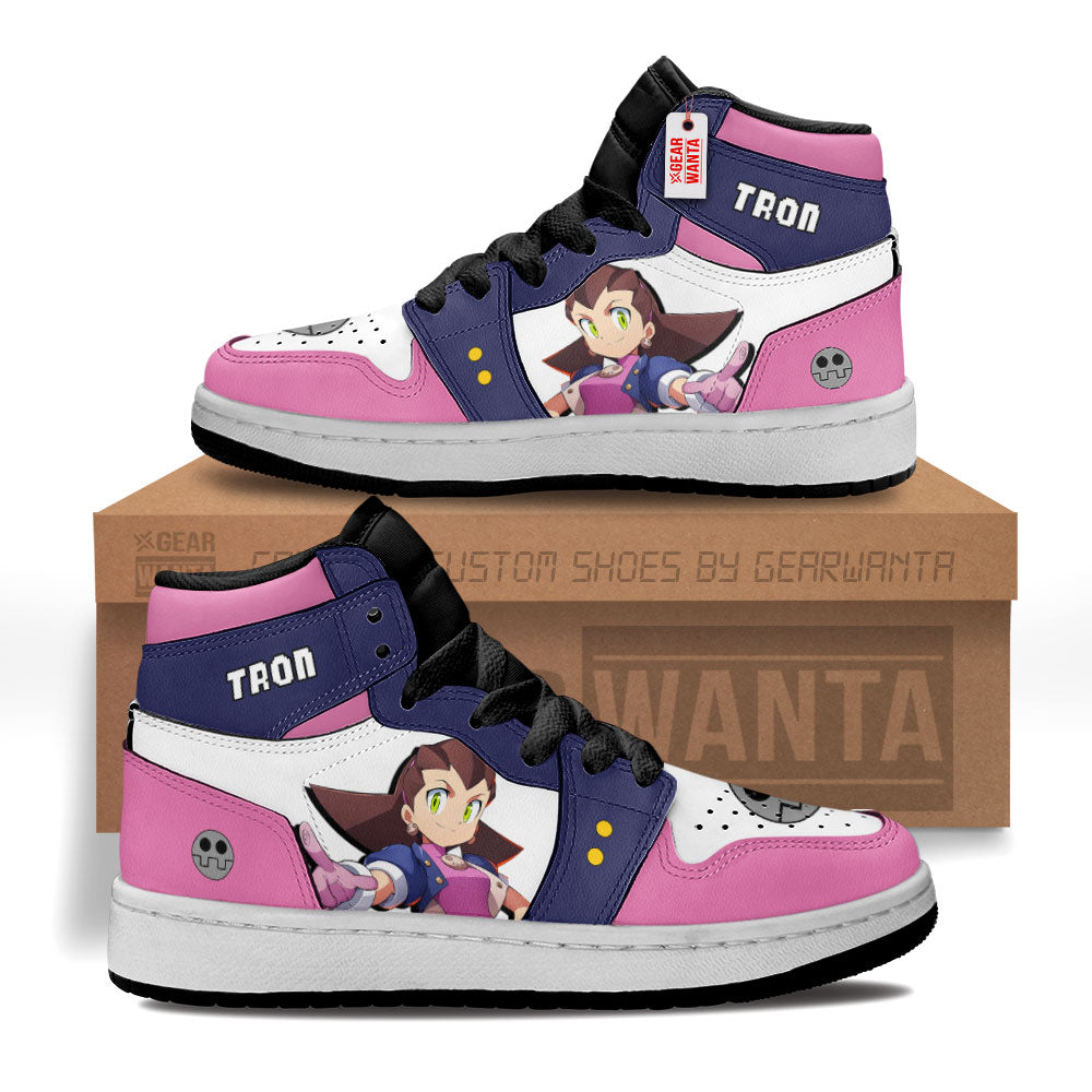 Tron Mega Man Kid J1s Sneakers Custom For Kids Grabiiva