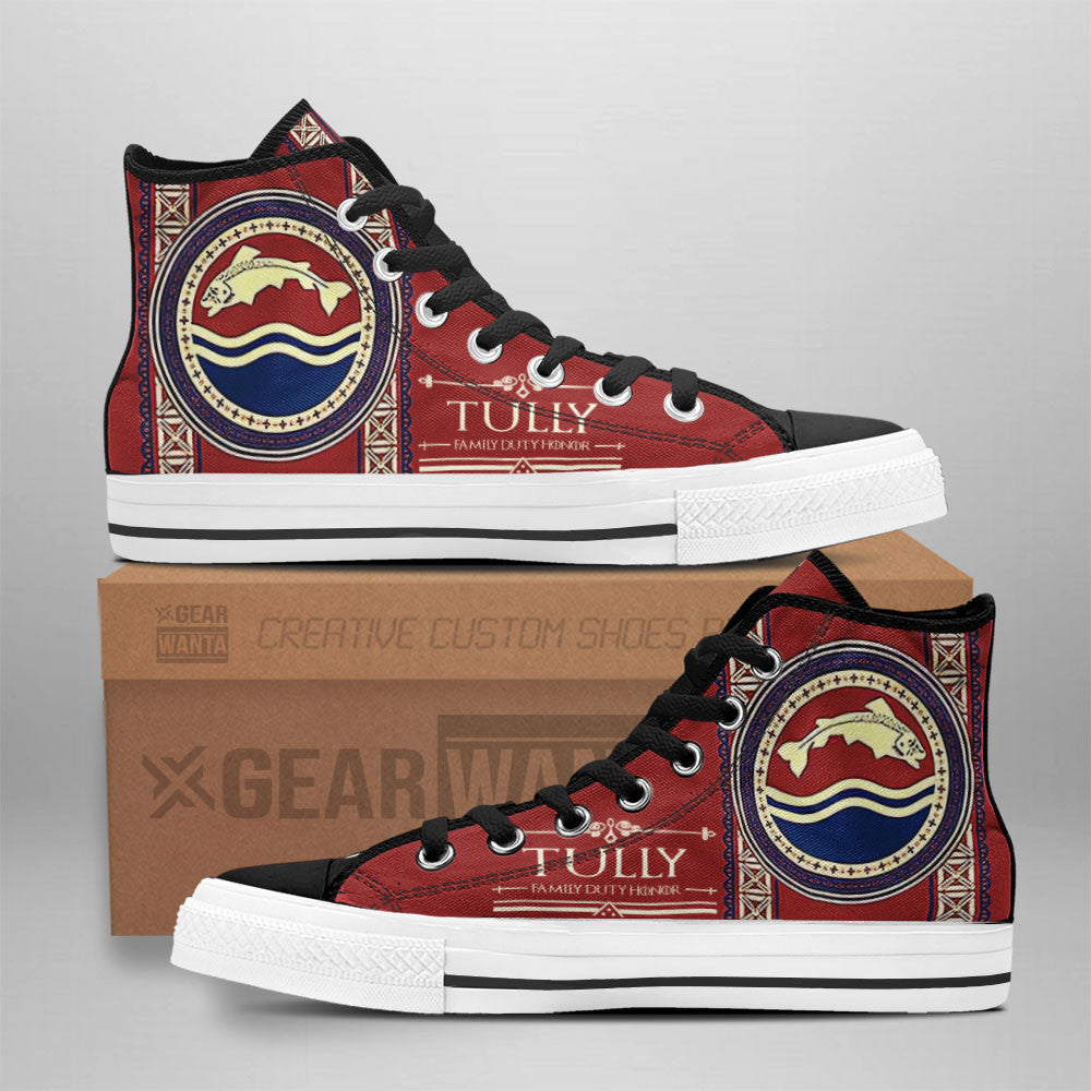 Tully Game Of Thrones High Top Shoes Custom For Fans Grabiiva