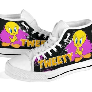 Tweety High Top Shoes Looney Tunes Fan Grabiiva