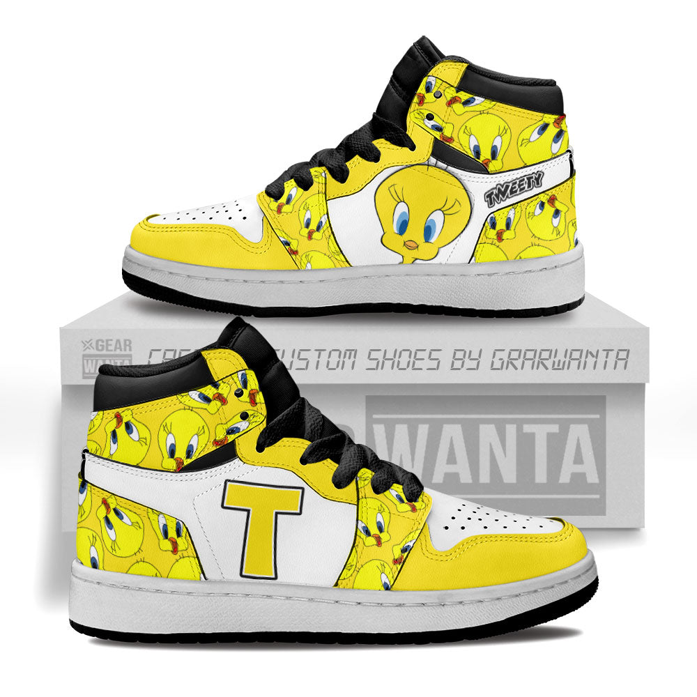 Tweety Kid J1s Sneakers Cartoon Collection Grabiiva