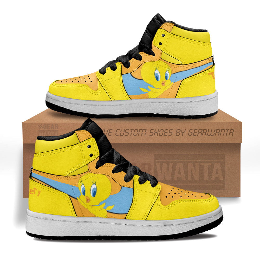 Tweety Kid J1s Sneakers Custom Grabiiva