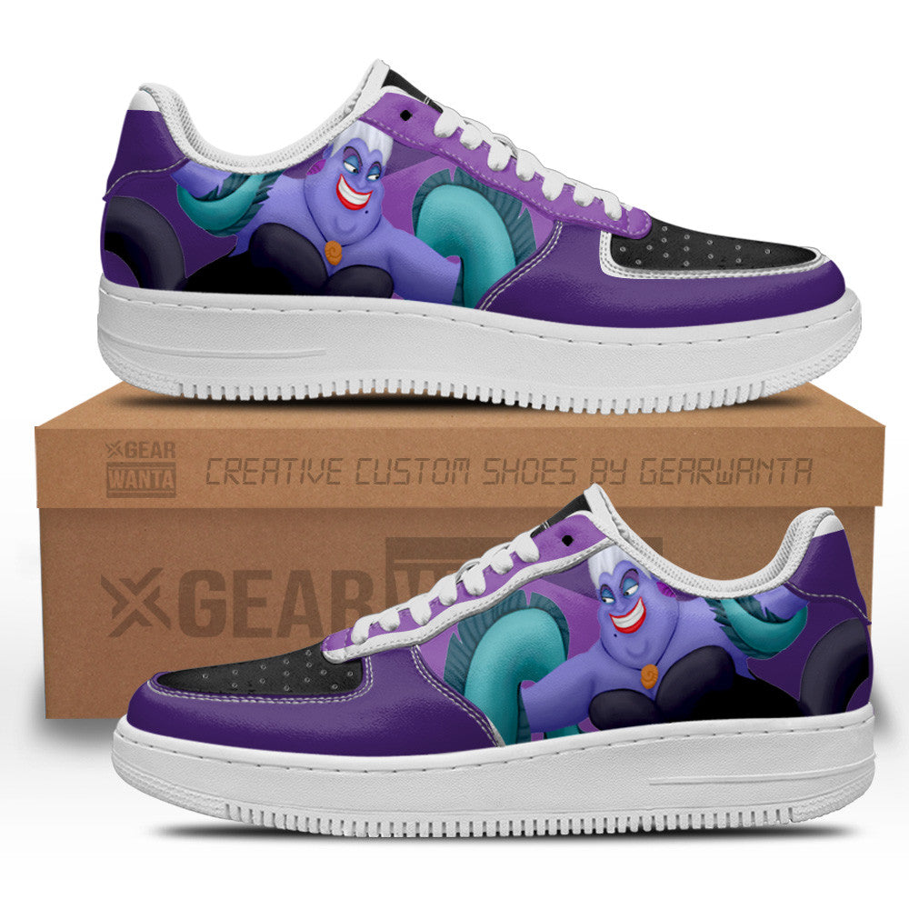 Ursula The Little Mermaid Custom Air Sneakers LT06 Grabiiva