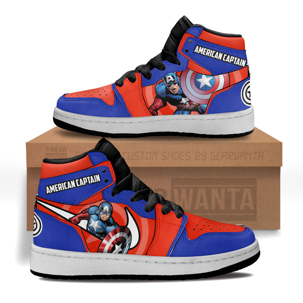 US Captain Kid J1s Sneakers Custom Grabiiva