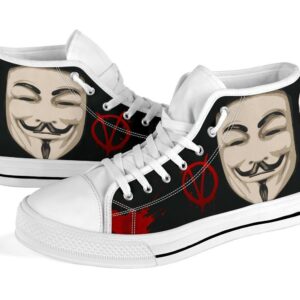 V For Vendetta High Top Shoes Custom Idea Grabiiva