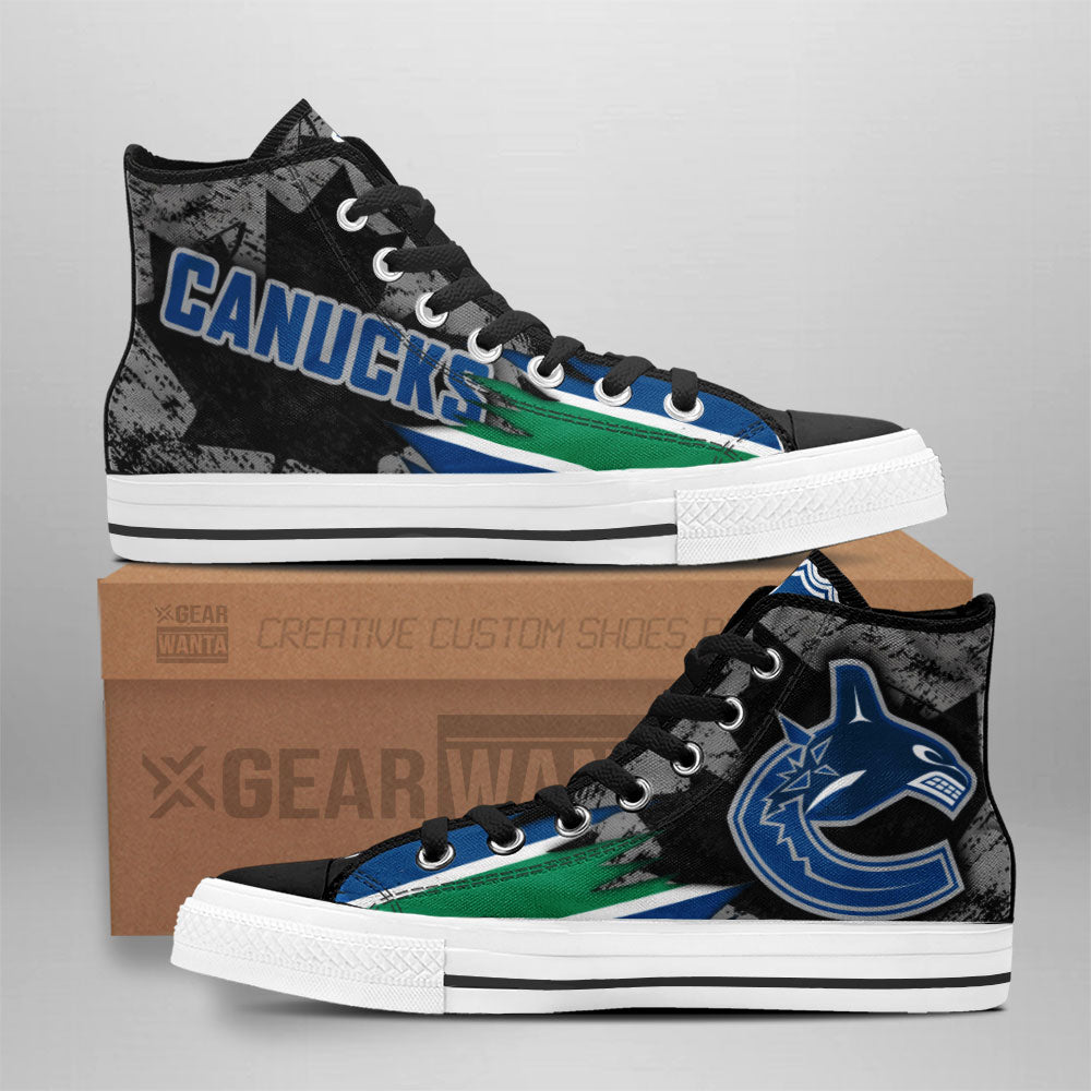 Vancouver Canucks High Top Shoes Custom Canadian Maple Sneakers Grabiiva