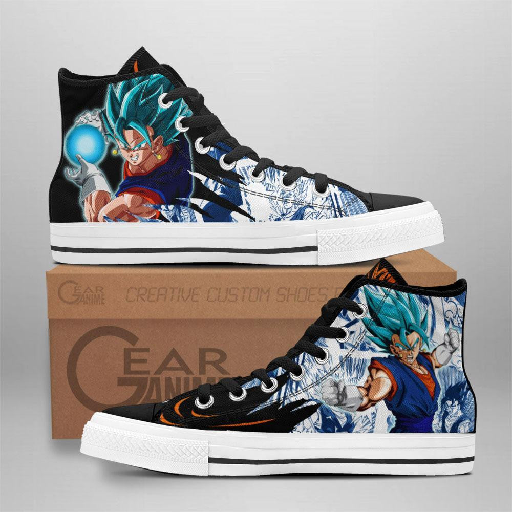 Vegito High Top Shoes Custom Manga Anime Dragon Ball Sneakers Grabiiva