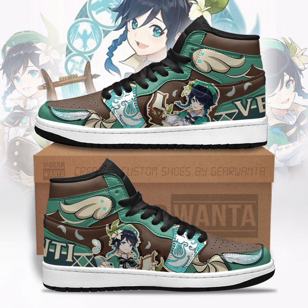 Venti J1s Sneakers Custom Genshin Impact TT19  Grabiiva