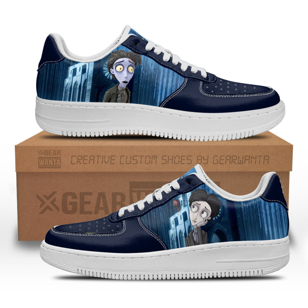 Victor Van Dort The Corpse Bride Custom Air Sneakers QD24 Grabiiva