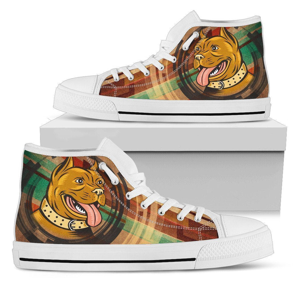 Vintage Pit Bull Shoes High Top For Women Grabiiva