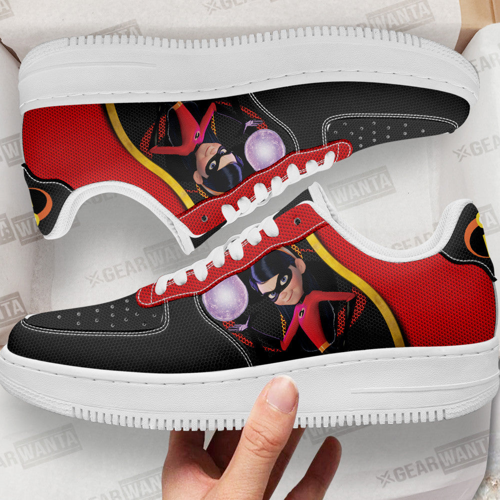 Violet Parr Air Sneakers Custom Incredible Family Cartoon Shoes Grabiiva