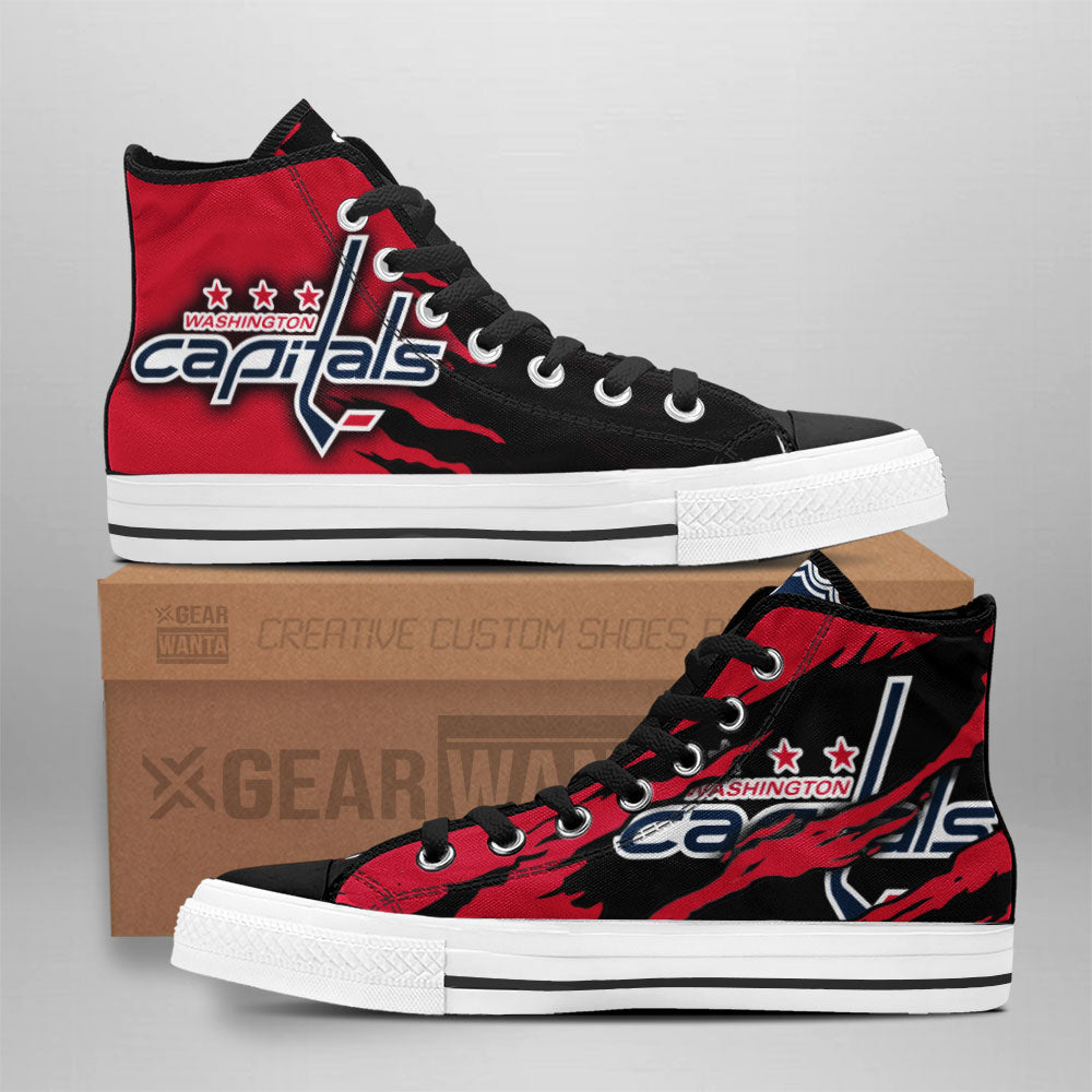 Washington Capitals High Top Shoes Custom For Fans Grabiiva
