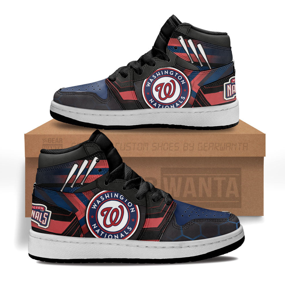 Washington Nationals Kid J1s Sneakers Custom Grabiiva