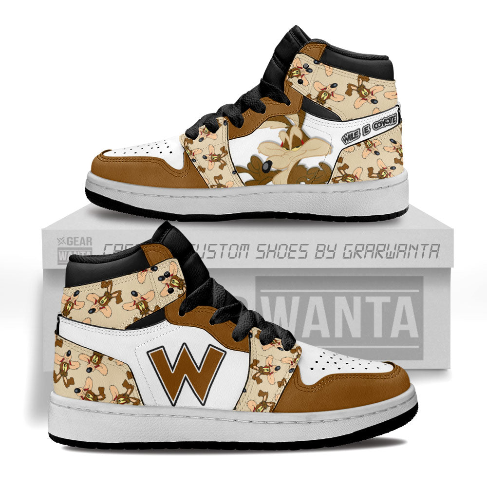 Wile E Coyote Kid J1s Sneakers Cartoon Collection Grabiiva