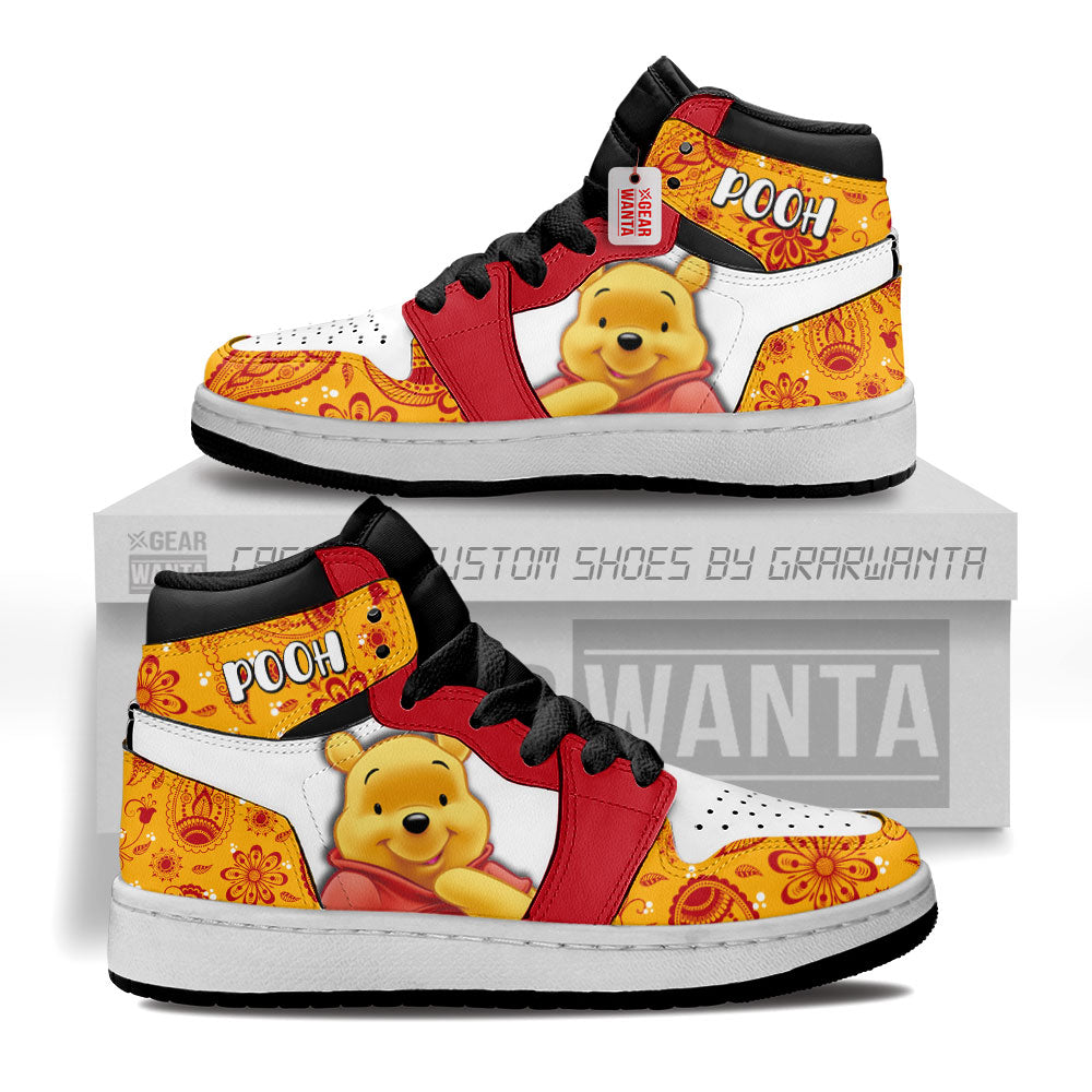 Winnie the Pooh Kid J1s Sneakers Cartoon Collection Grabiiva