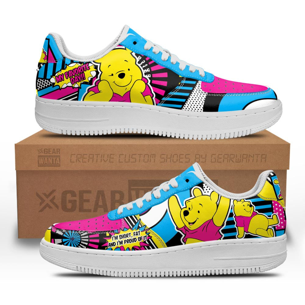Winnie The Pooh Pooh Air Sneakers Custom Grabiiva