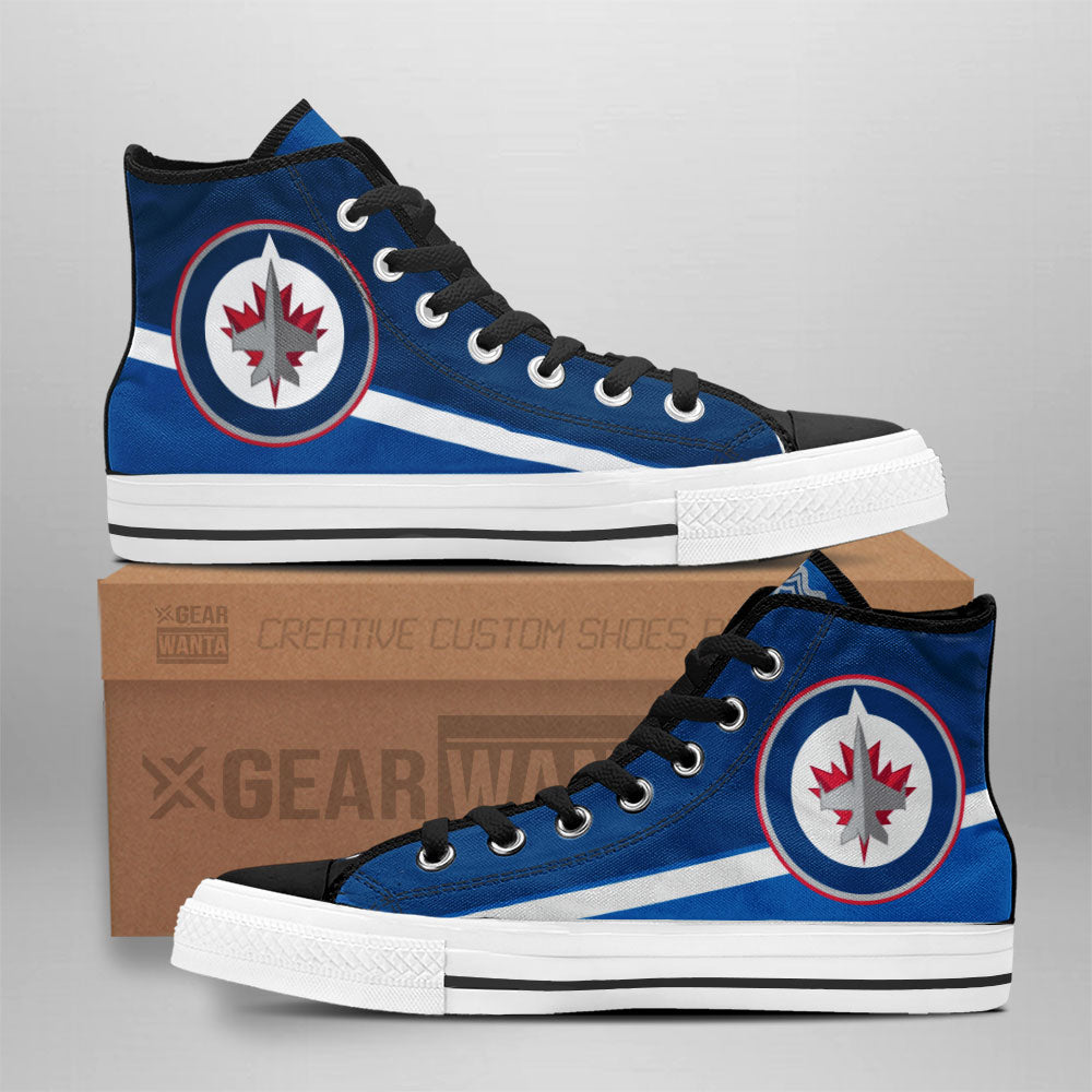 Winnipeg Jets Custom Sneakers For Fans Grabiiva