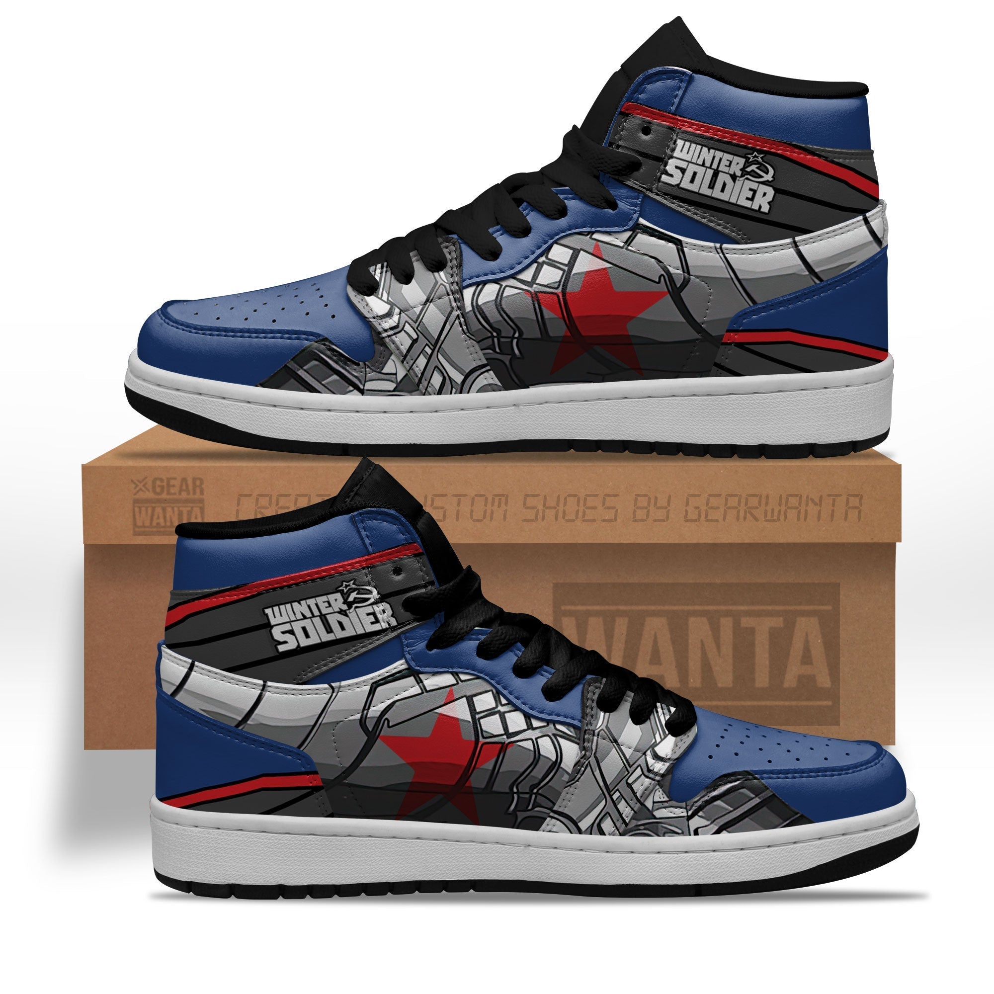 Winter Soldier J1 Sneakers Superheroes Edition  Grabiiva