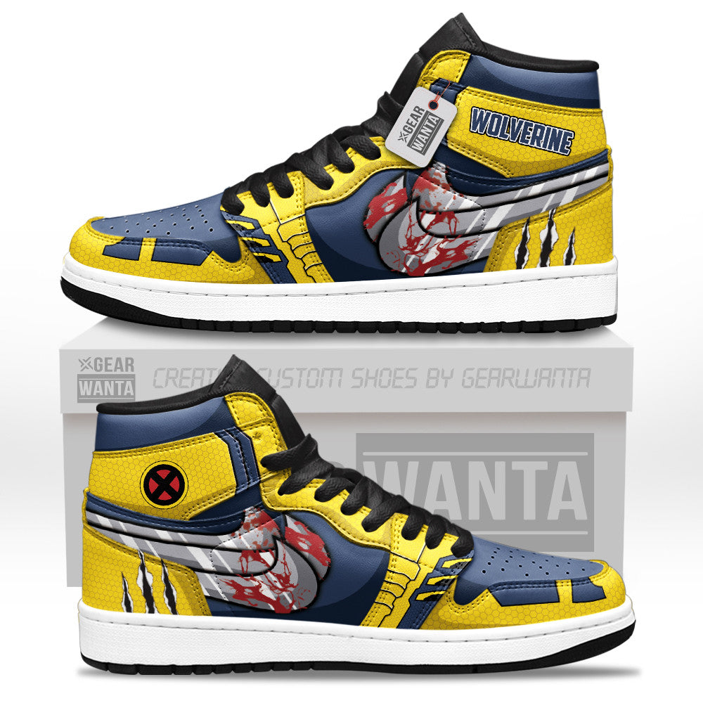 Wolverine J1 Sneakers Movies X-Men Custom Shoes  Grabiiva