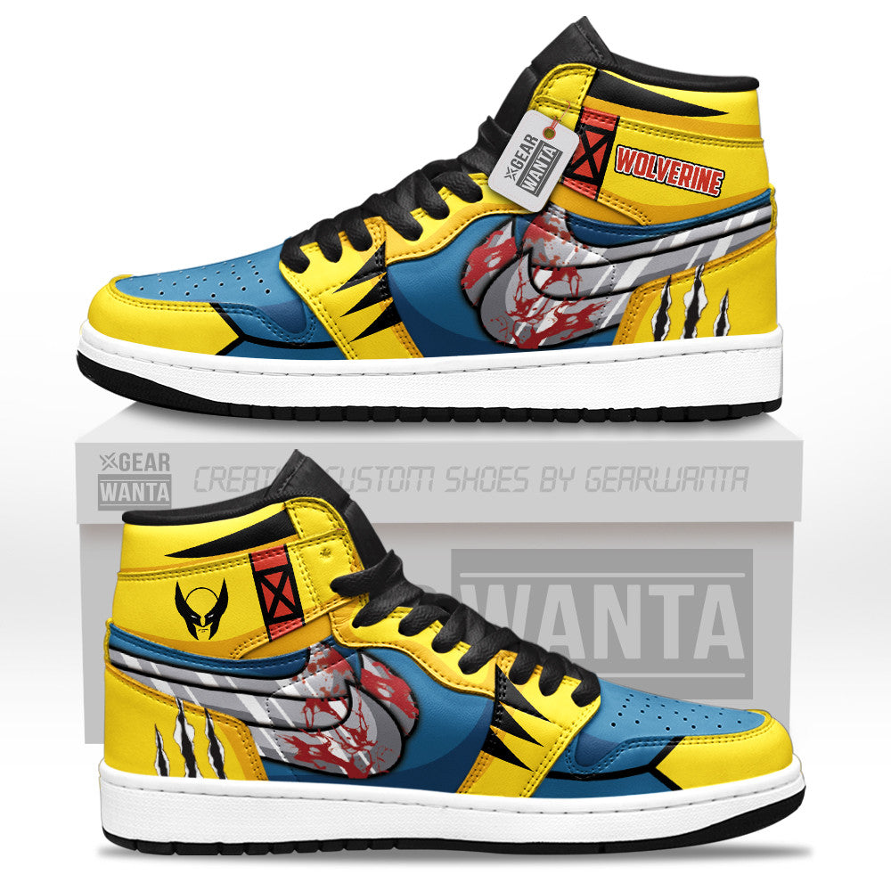 Wolverine J1s Sneakers Custom Name  Grabiiva
