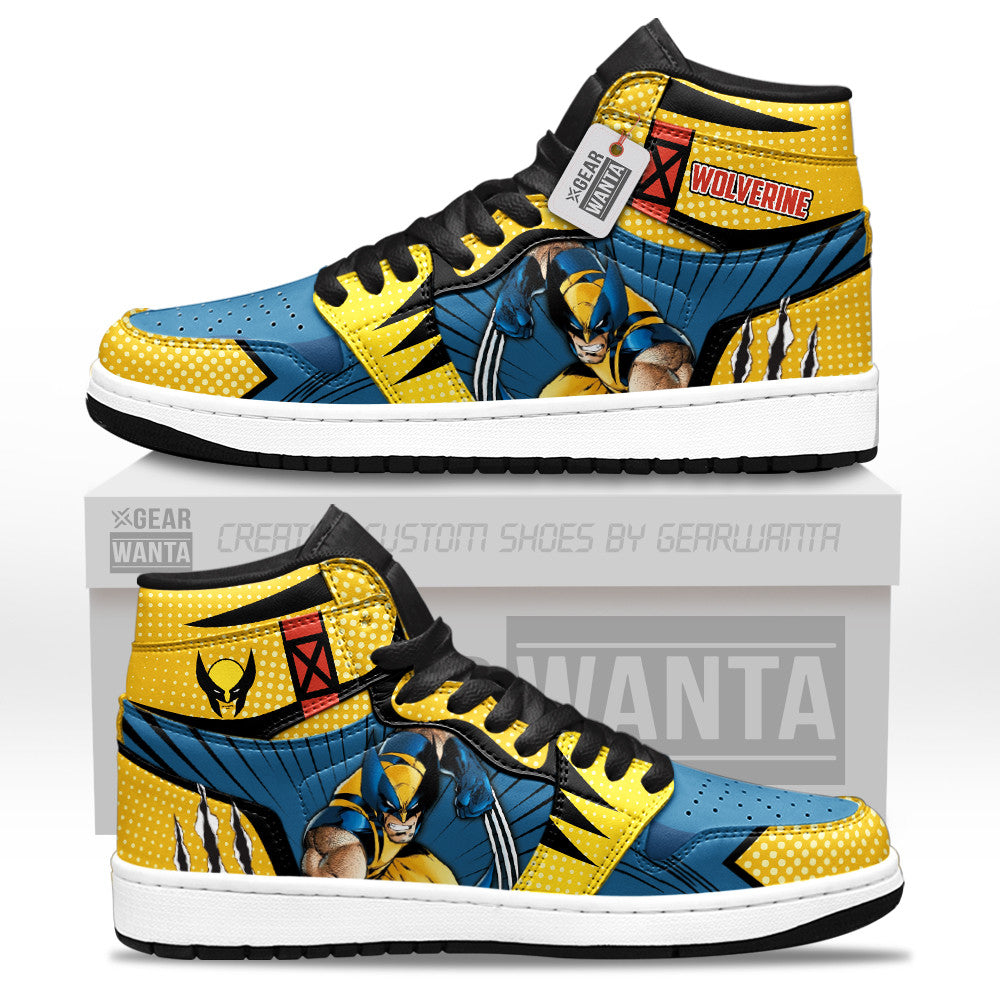 Wolverine Shoes Movies Custom J1s Sneakers  Grabiiva