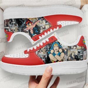 Wonder Woman Air Sneakers Custom Superhero Comic Shoes Grabiiva