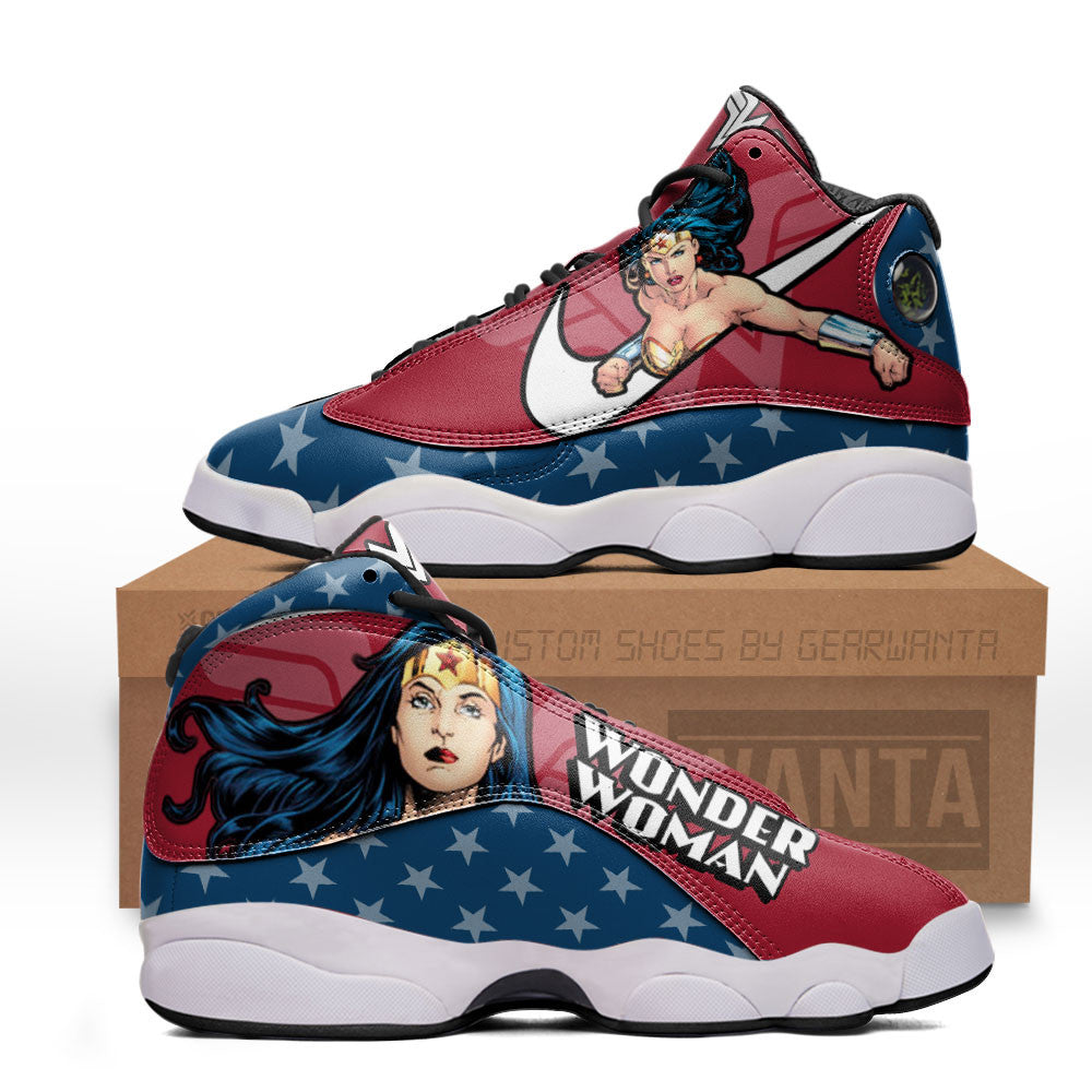 Wonder Woman J13s Sneakers Super Heroes Custom Shoes Grabiiva
