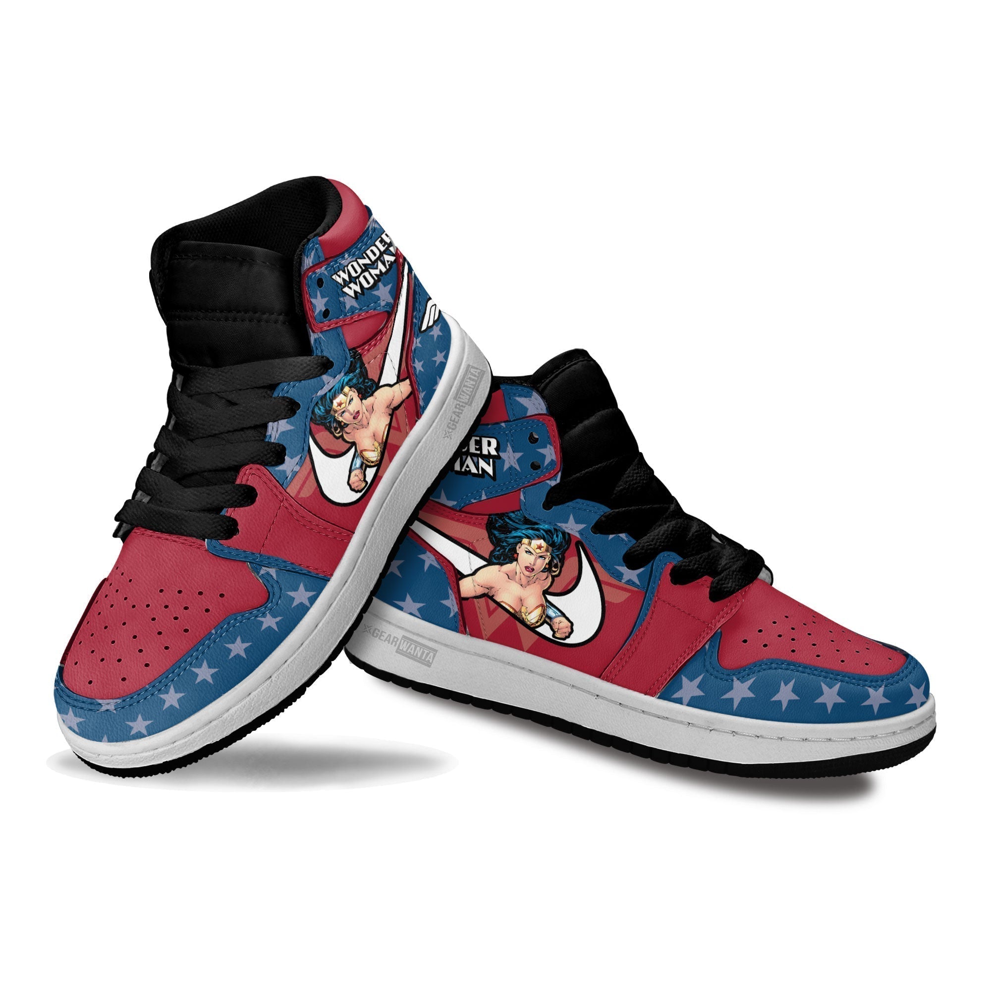 Wonder Woman Kids J1 Sneakers Custom Shoes For Kids Grabiiva
