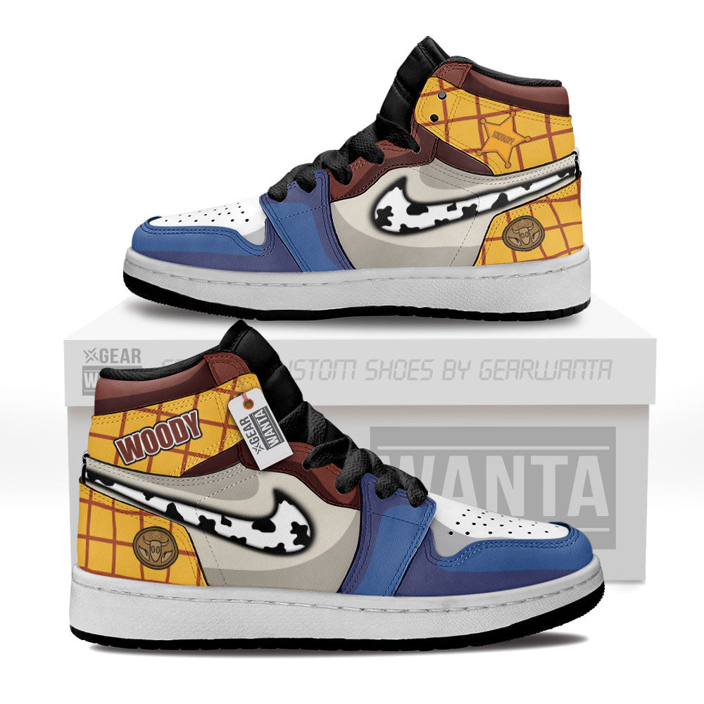 Woody Cowboy Kids J1 Sneakers Custom Grabiiva