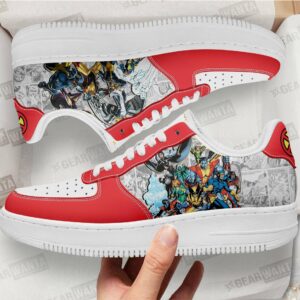 X-Men Air Sneakers Custom Superhero Comic Shoes Grabiiva