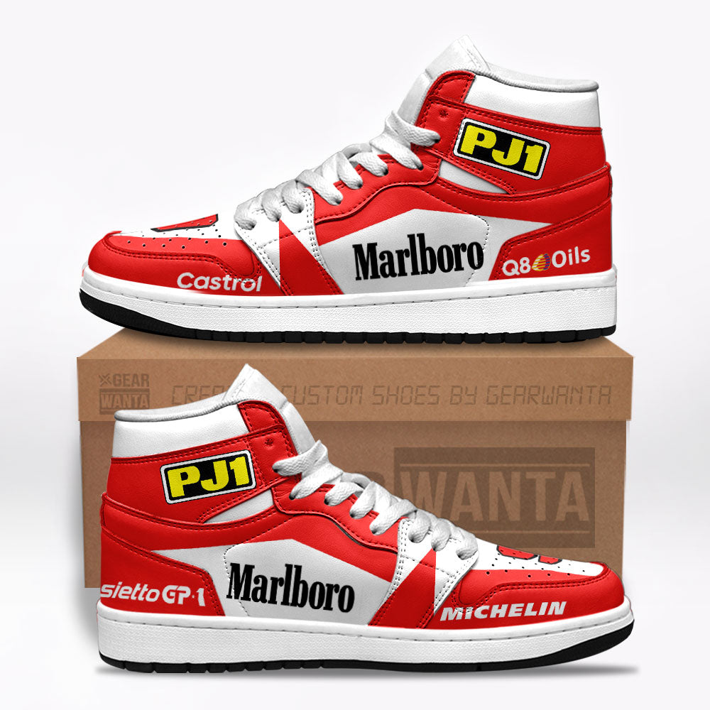 Yamaha YZR500 Moto Custom J1s Sneakers Custom For Fans TT07  Grabiiva