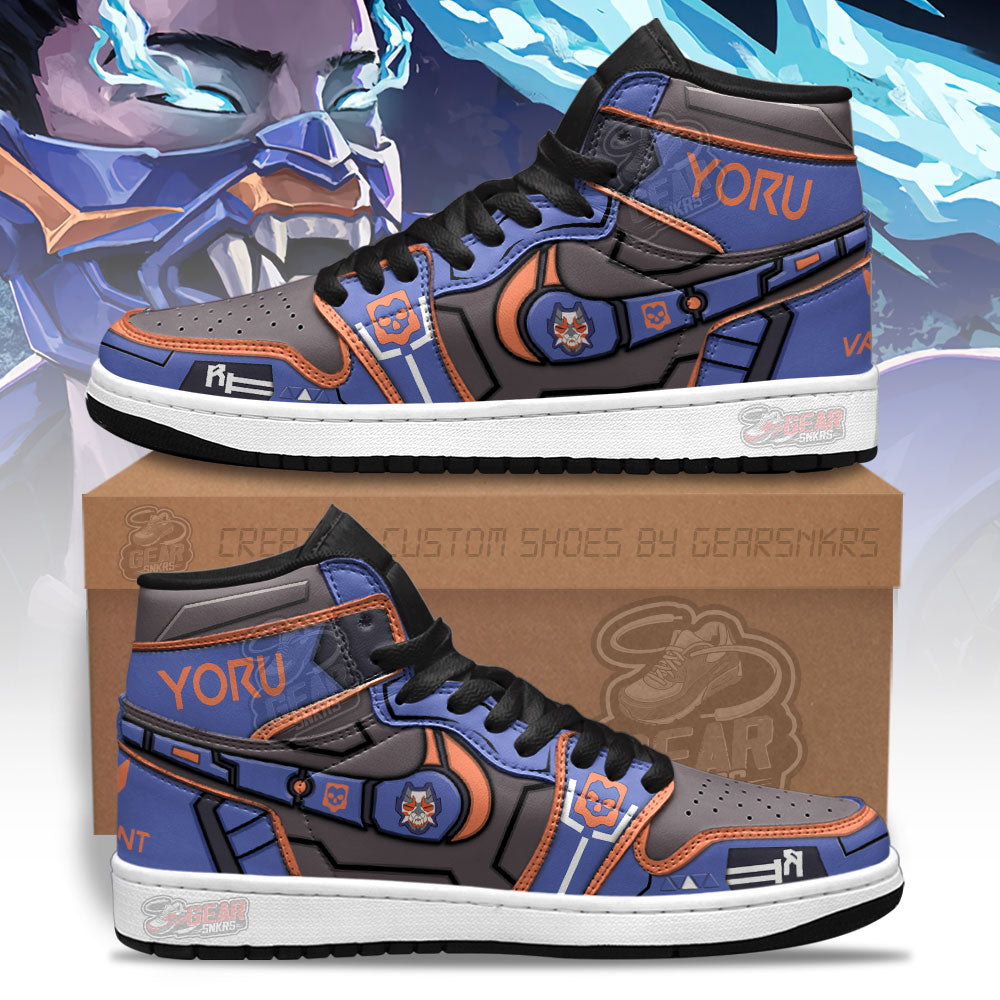 Yoru Valorant Agent J1s Sneakers For Gamer MN13  Grabiiva