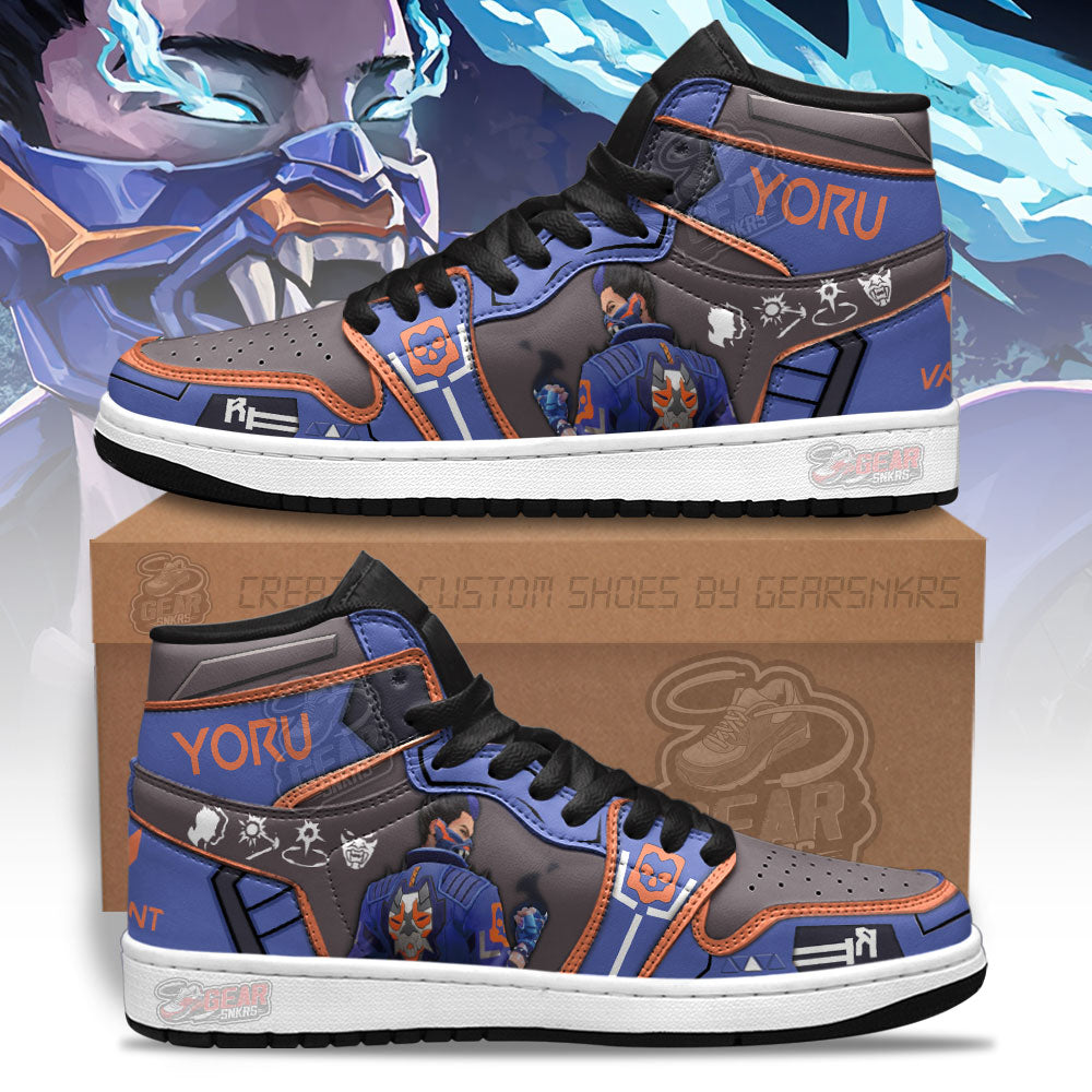 Yoru Valorant Agent J1s Sneakers For Gamer MN13  Grabiiva