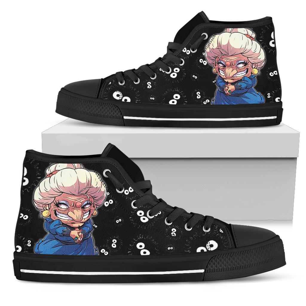 Yubaba Spirited Away Sneakers Ghibli High Top Shoes Custom Grabiiva