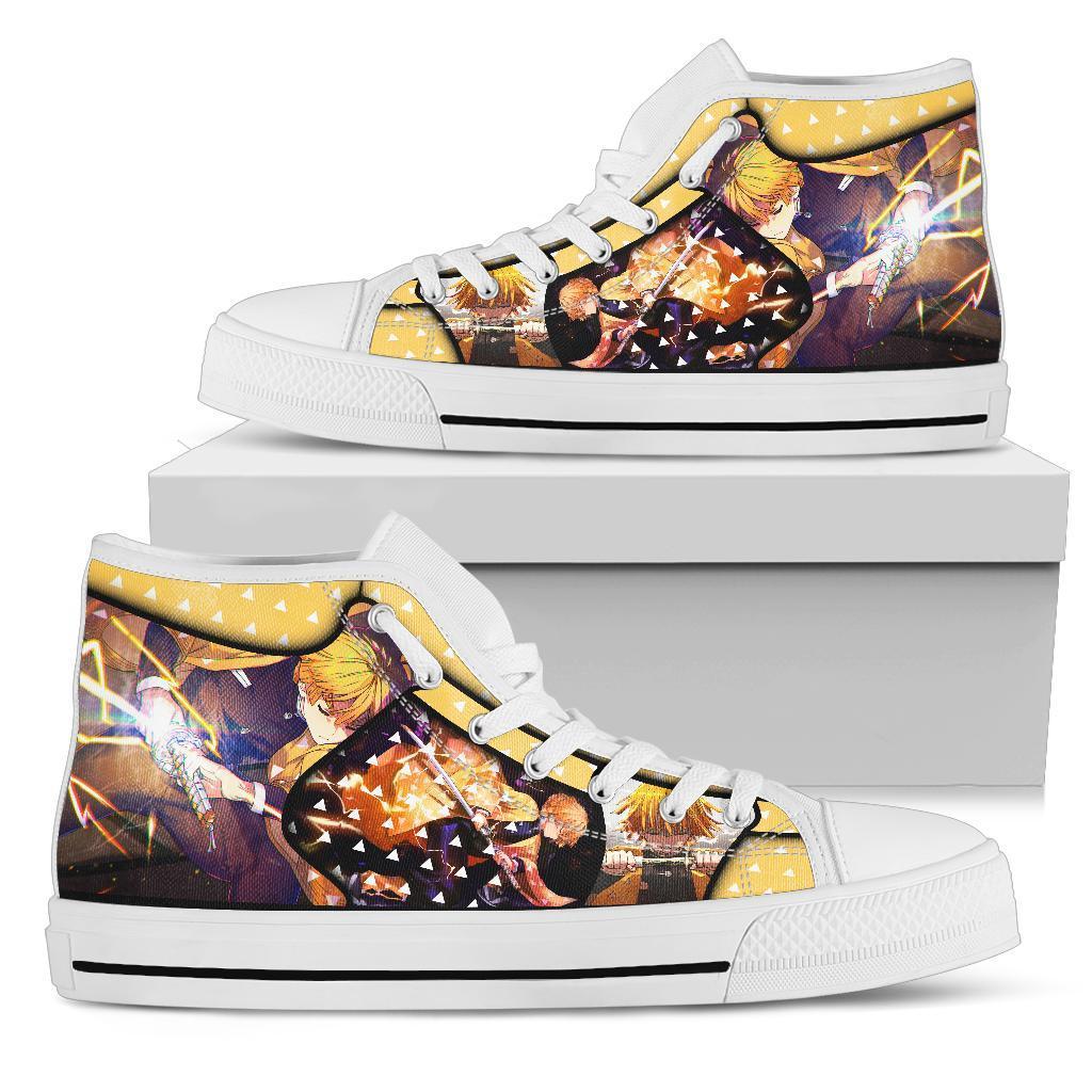 Zenitsu Demon Slayer High Top Shoes Anime Fan MN19 Grabiiva